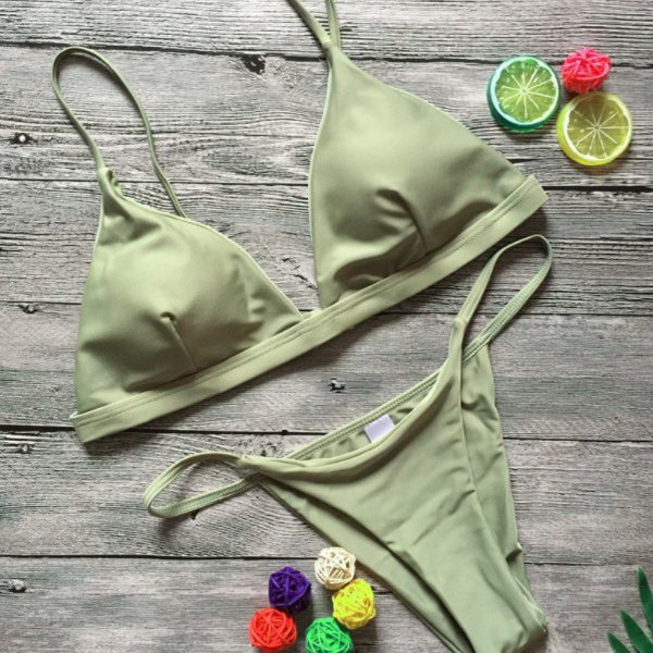 YY5581R yellow bikini set