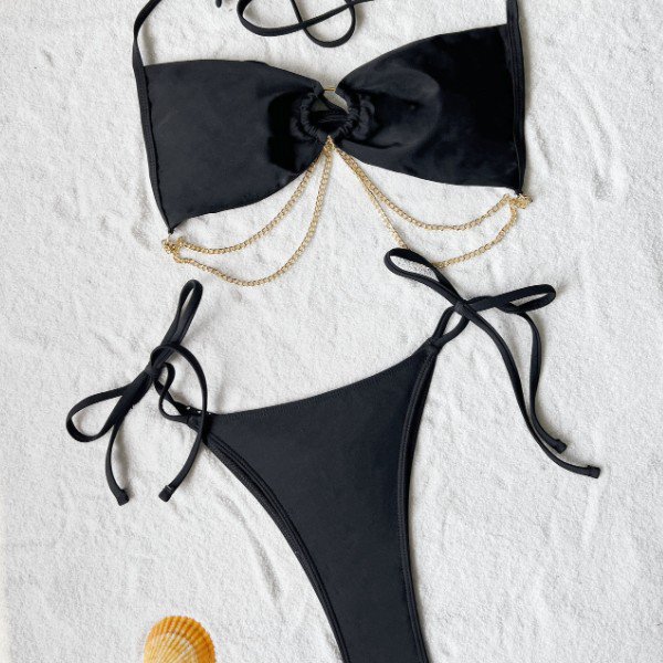 YY6096 SWIMSUIT B YY6096 SWIMSUIT B Swimwear With Chain
