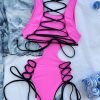 YY6105.jpgC Plunge 1 Piece Swimsuit For Woman