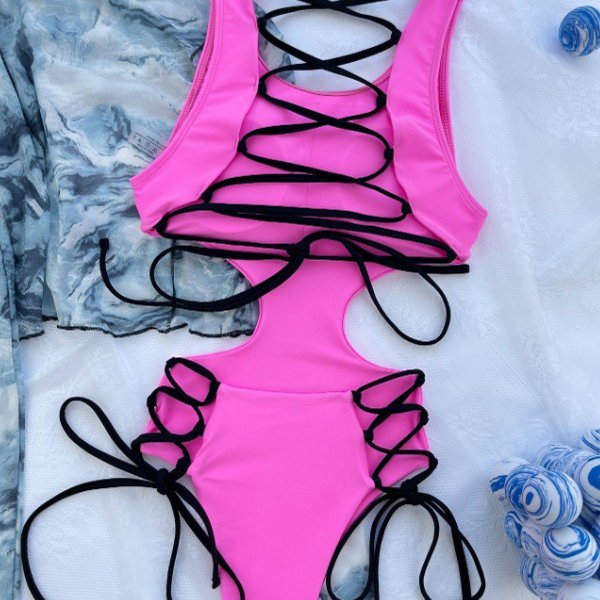 YY6105.jpgC Plunge 1 Piece Swimsuit For Woman