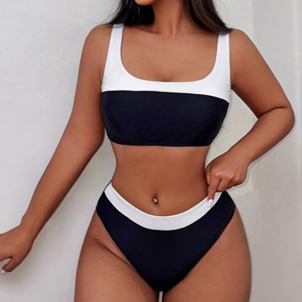 YY6107.jpgB Custom Print Pattern Bikini Set