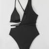 YY6110.jpgC Back lace-up tie closure swimsuit