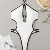 YY6114 SWIMWEAR.jpgC White 1 Piece Swimsuit