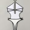 YY6114 SWIMWEAR.jpgD White 1 Piece Swimsuit