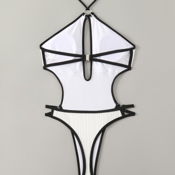 YY6114 SWIMWEAR.jpgD White 1 Piece Swimsuit