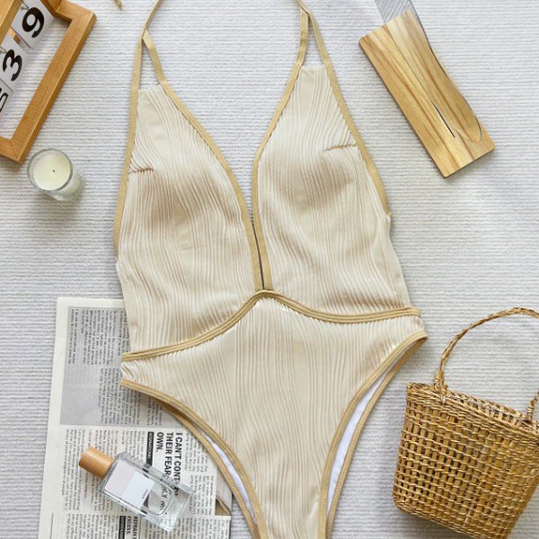 YY6057 SWIMSUIT B Cross Strap Swimsuit