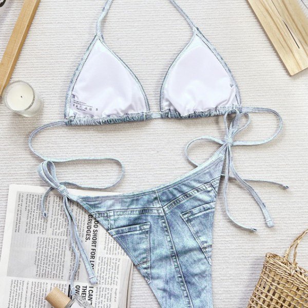 YY6059 BIKINI C Denim Swimwear