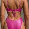 YY6068 SWIMWEAR A High Waist Bandage Swimwear
