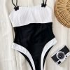 YY6132 BIKINI.jpgB Black And White Bikini