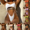 bad bunny bikini Orange Thong Swimwear
