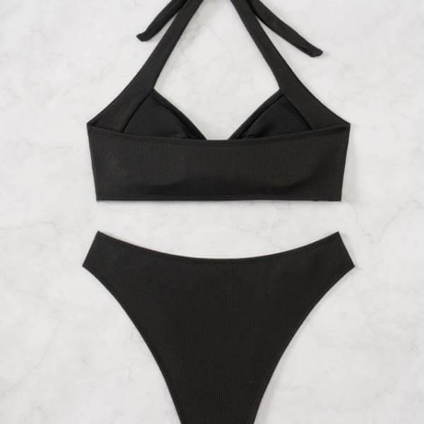 ariana grande bikini Black And Gold Chain Bikini