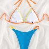 bikini beach Blue And Orange Bikini
