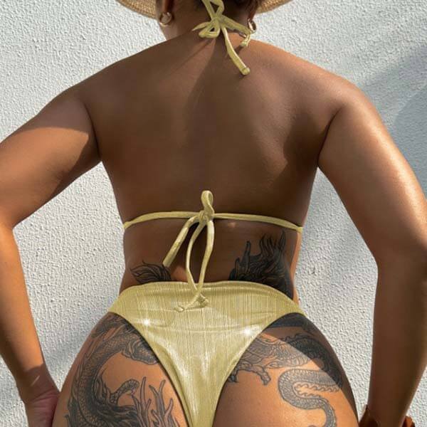 triangle bikini triangle bikini Chain Bikini Bottom