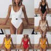 SWIMSUIT Belted One Piece Swimwear