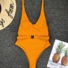 bikini 2024 Belted One Piece Swimwear