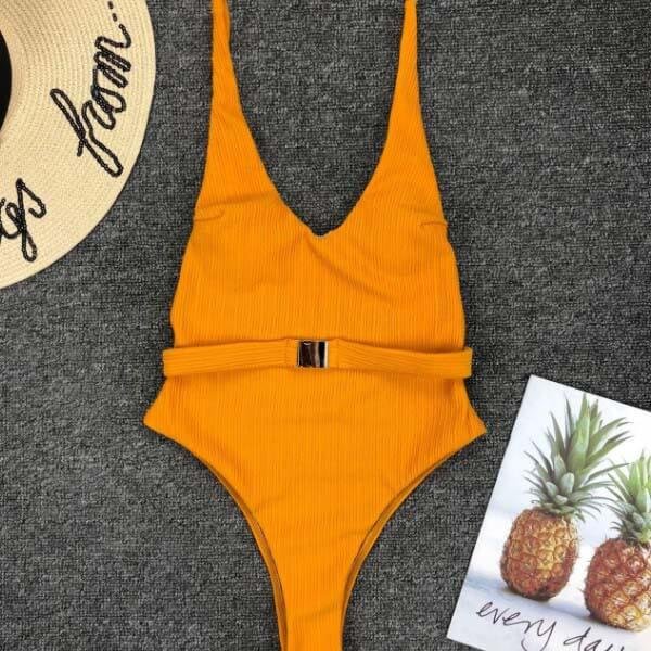bikini 2024 Belted One Piece Swimwear