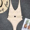 bikini for teens Belted One Piece Swimwear
