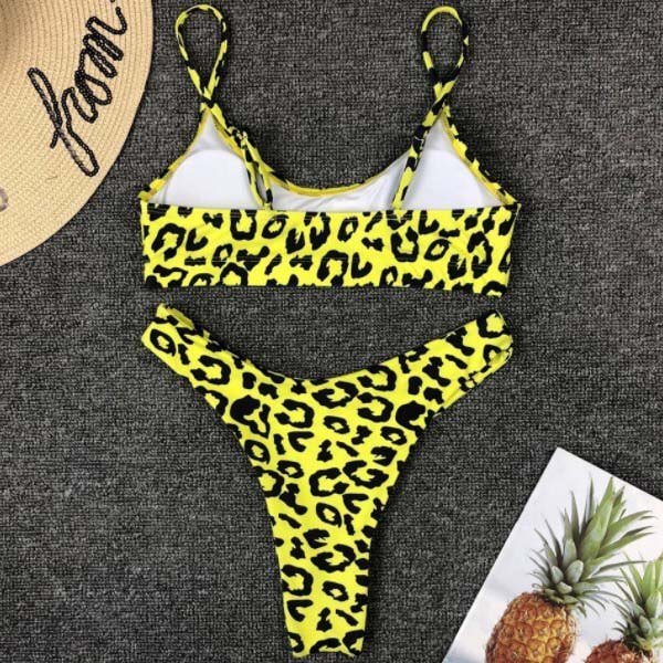 bikini island Leopard Print Bikini Pink