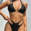 YY6212A Black metallic bikini