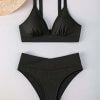 YY6220B Black Bandeau Bikini