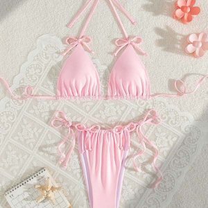 YY6222B baby pink bikini