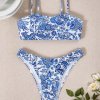 YY6225A Blue-and-white porcelain bikini