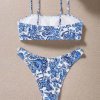 YY6225B Blue-and-white porcelain bikini